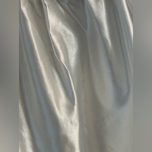 Vintage White Angel Halloween Costume Dress Tulle Trim | Child 90s Disguise Inc - Picture 4 of 7